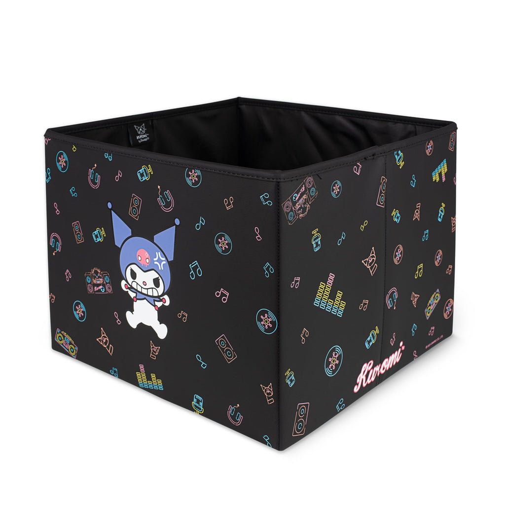 Sanrio Kuromi Car Trunk Organizer and Storage Bin - Collapsible Simple Compartment Convenient Heavy Duty, Fold Up for Easy Storage Box, Automotive Seat Cargo for Groceries Tools - 12.5L x 12.5W x 9H