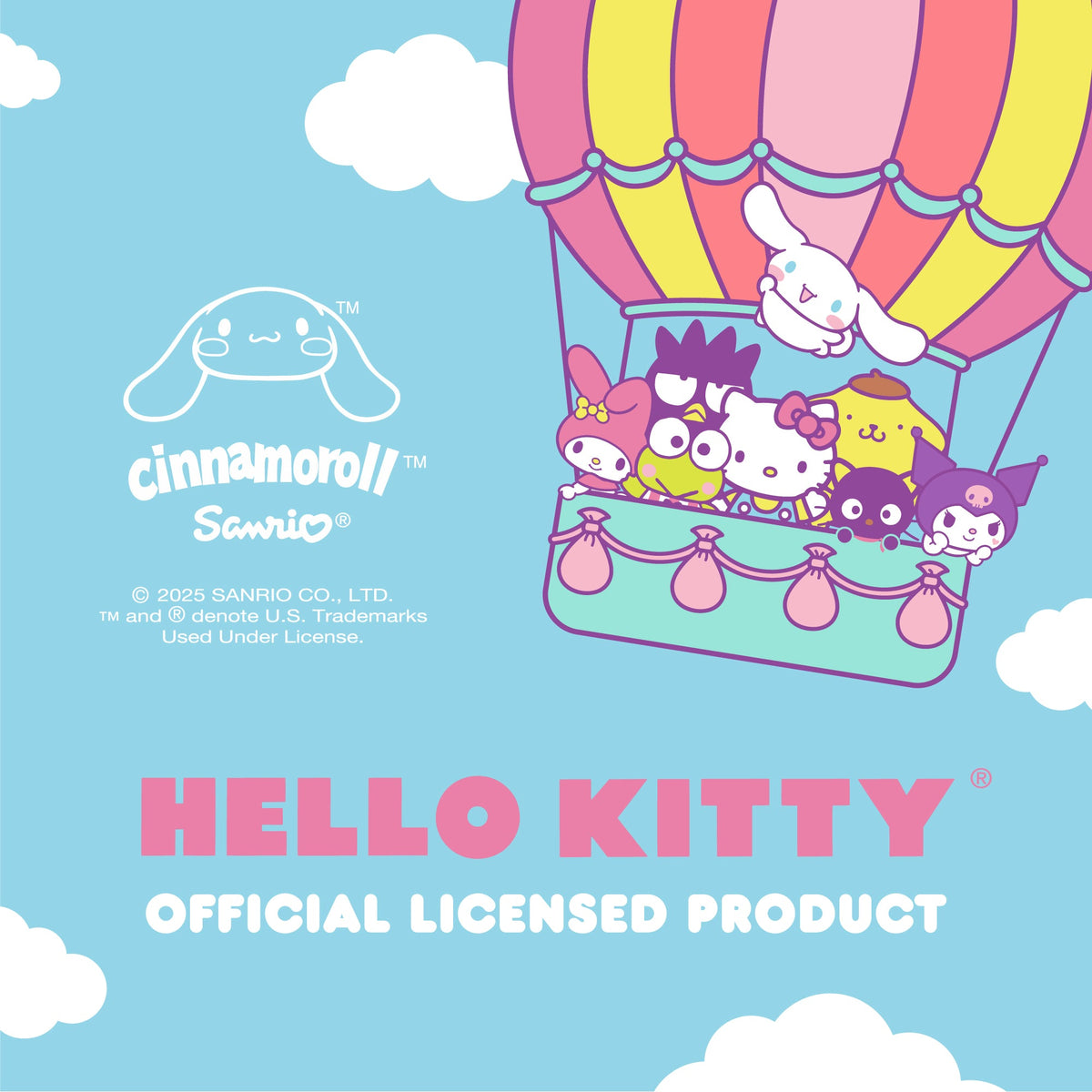 Sanrio Cinnamoroll Car Trunk Organizer and Storage Bin - Collapsible Simple Compartment Convenient Heavy Duty, Fold Up for Easy Storage Box, Automotive Seat Cargo Groceries Tools - 12.5L x 12.5W x 9H