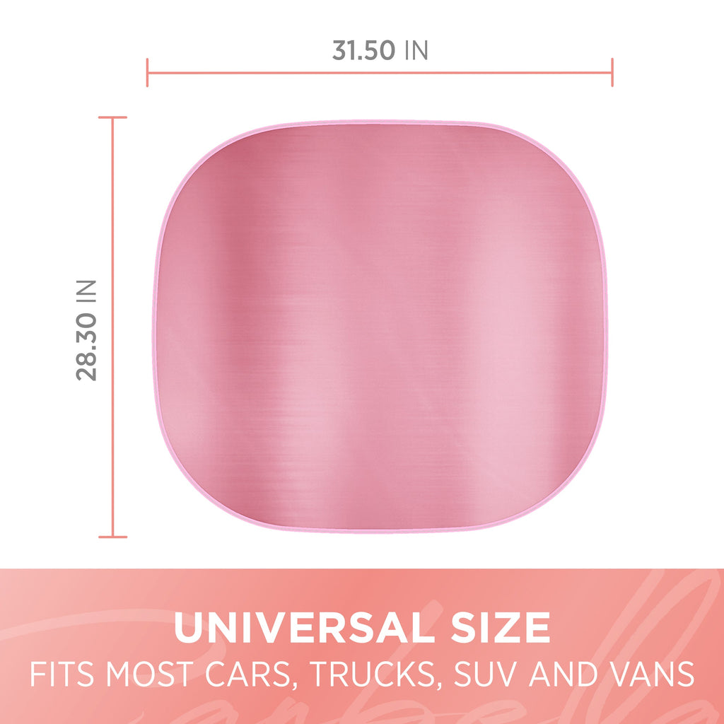 Carbella 2-Piece Metallic Front Windshield Sunshade (31.75" x 28.75")