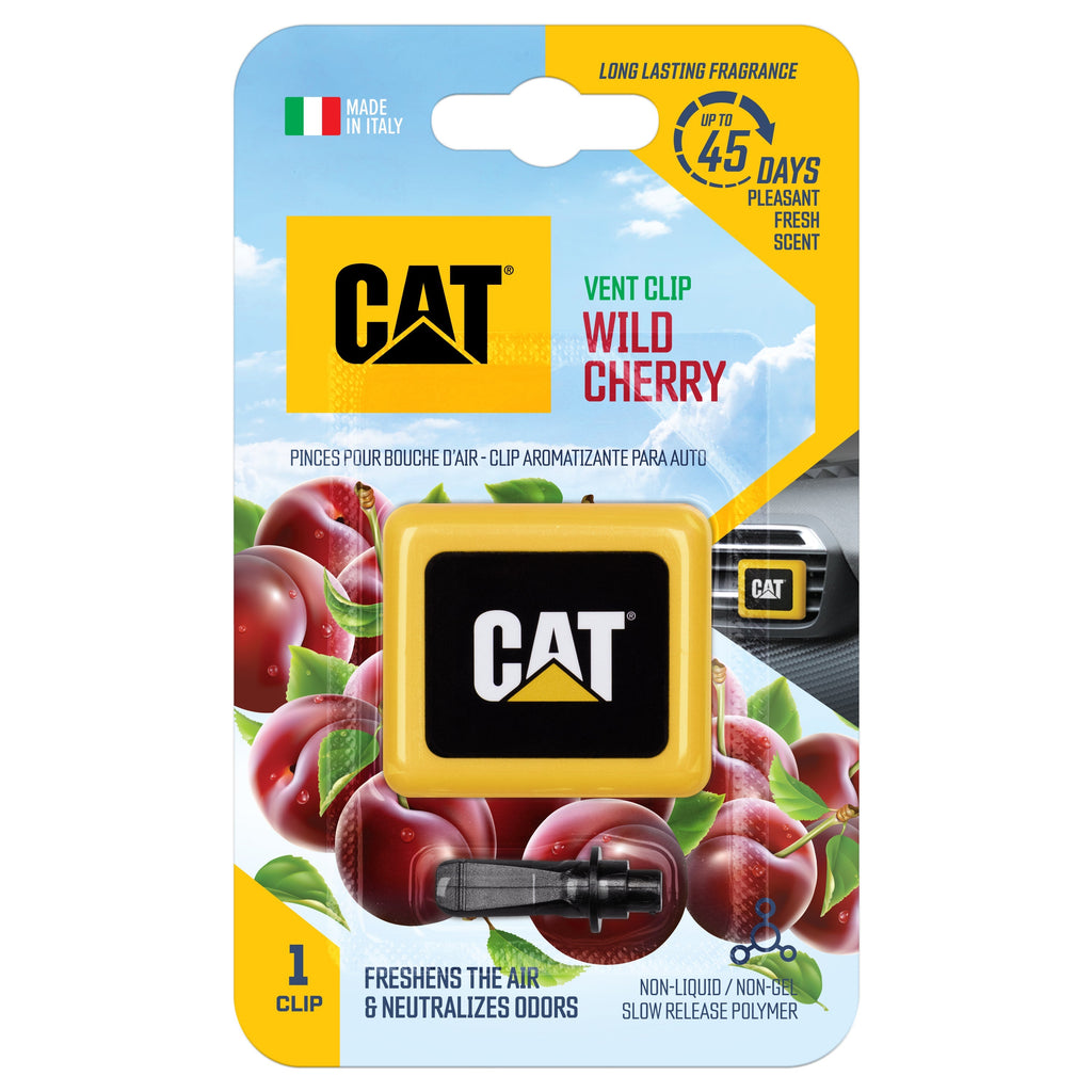 CAT Square Odor Eliminator Air Freshener with Vent Clip - Vanilla Cream - Vanilla Cream
