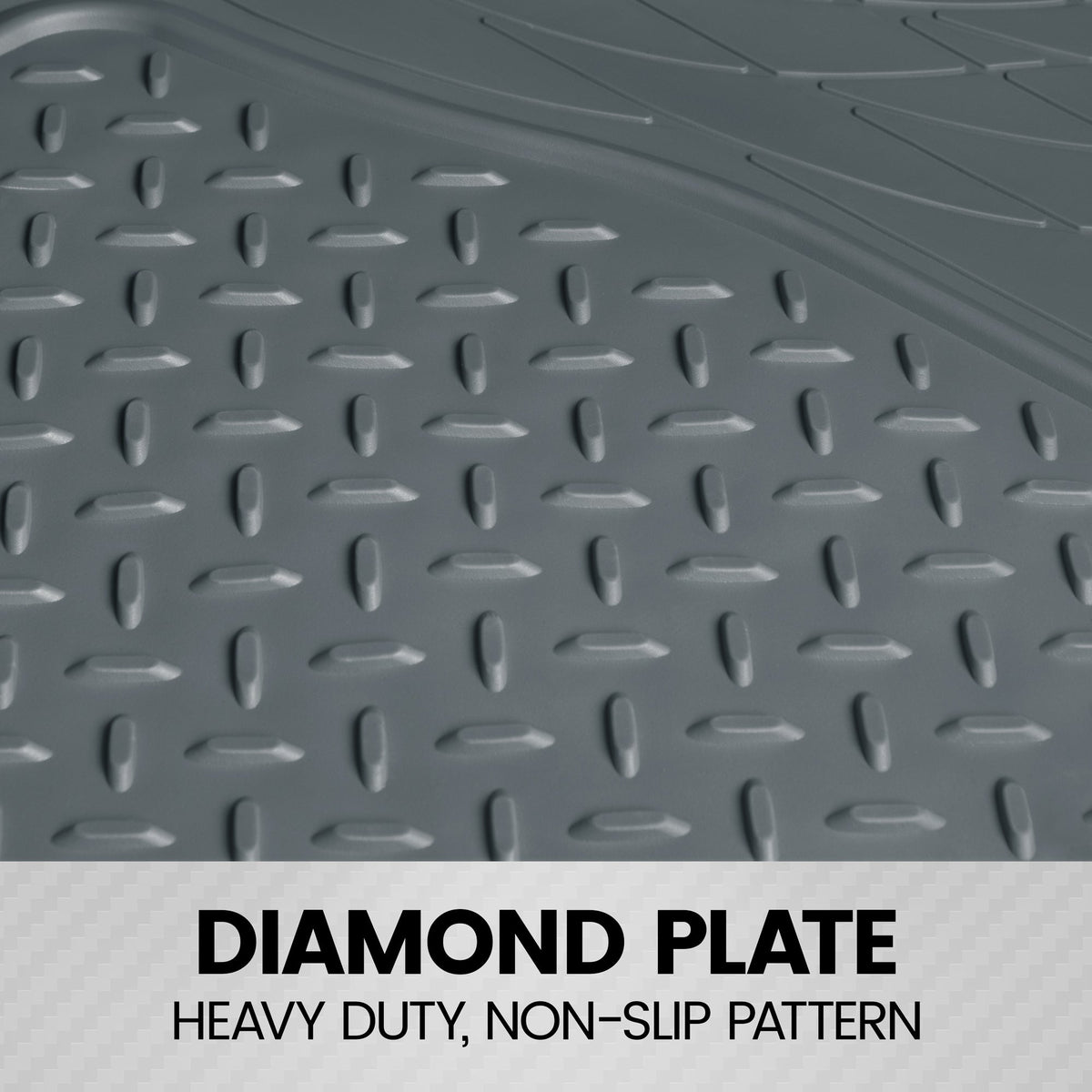 BDK Trunk/Cargo Rubber Liner - Heavy Duty, All Weather, Trim to Fit (53.8" x 43.2")