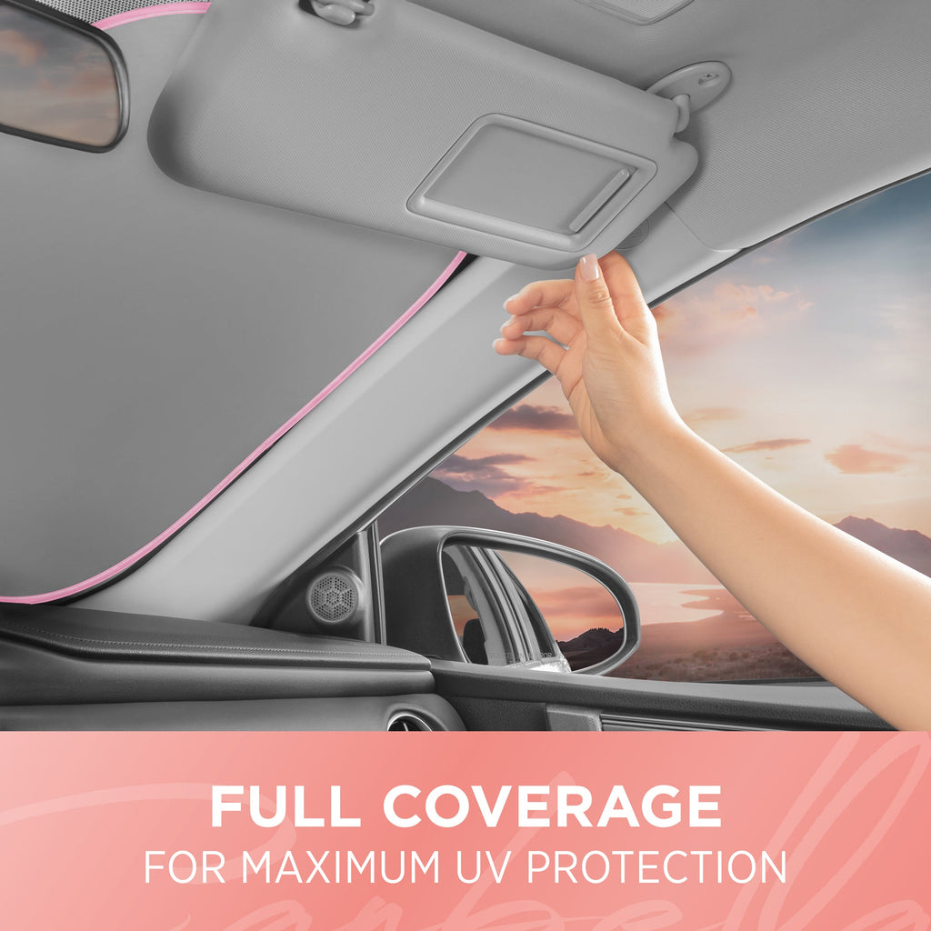 Carbella 2-Piece Metallic Front Windshield Sunshade (31.75" x 28.75")