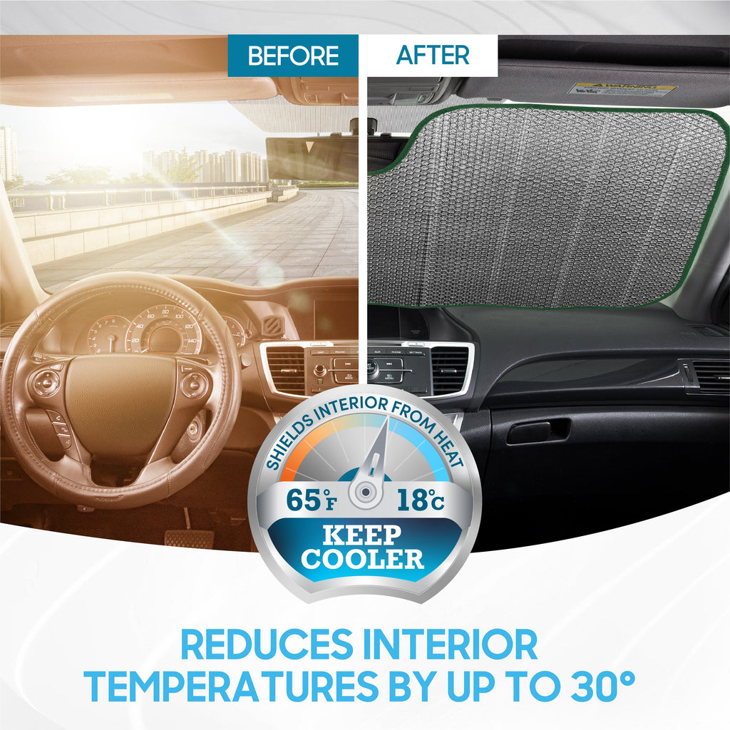 BDK Cali Palm Front Windshield Sunshade (57" x 27")