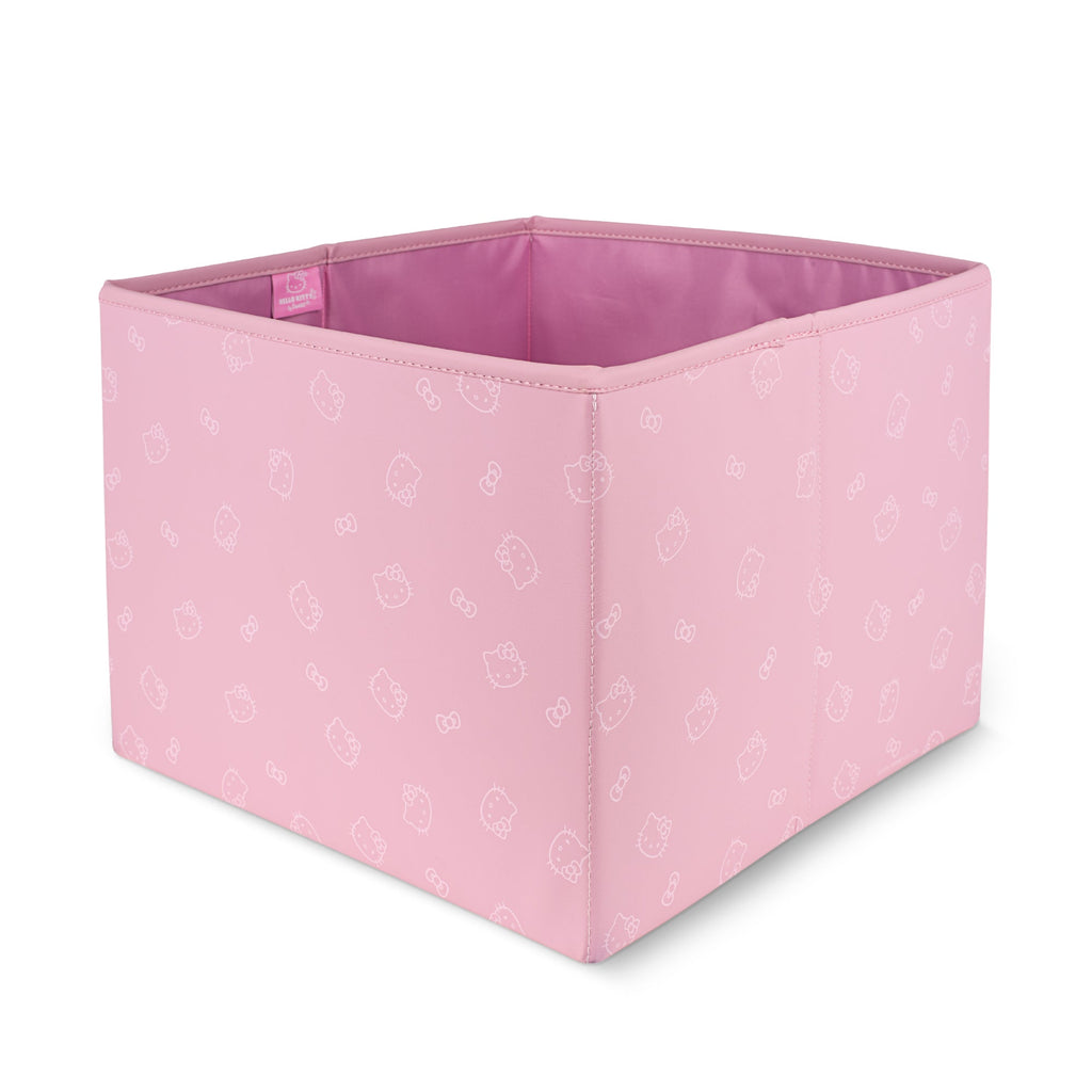 Sanrio Hello Kitty Car Trunk Organizer and Storage Bin - Collapsible Simple Compartment Convenient Heavy Duty, Fold Up for Easy Storage Box, Automotive Seat Cargo Groceries Tools - 12.5L x 12.5W x 9H