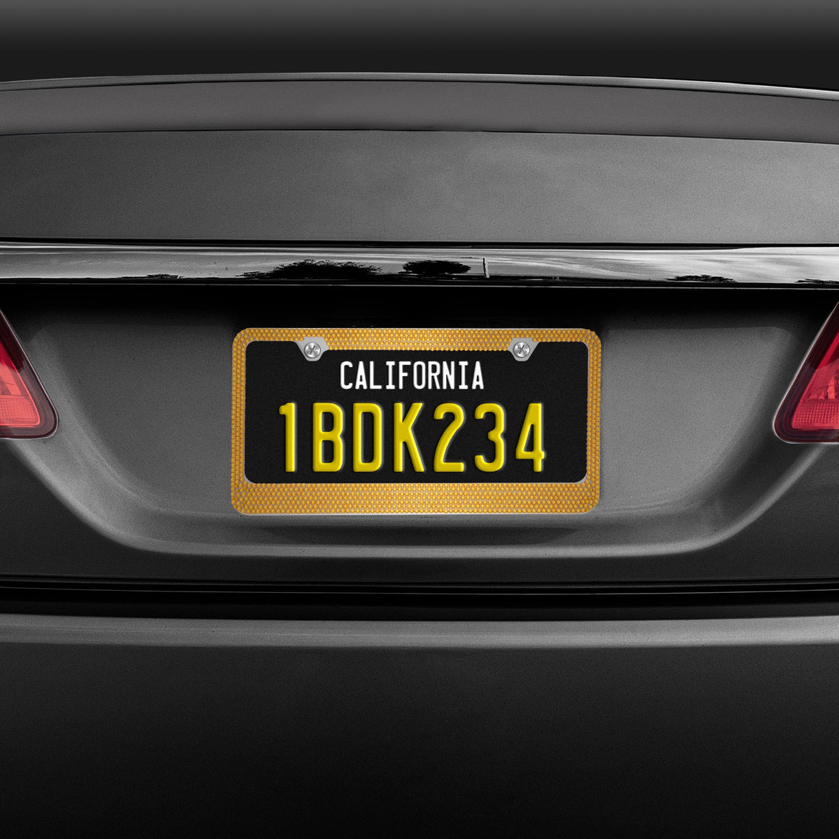 BDK Heavy Duty Rust-Proof Stainless-Steel Metal Plated License Plate Frame Universal Size for Car Truck SUV