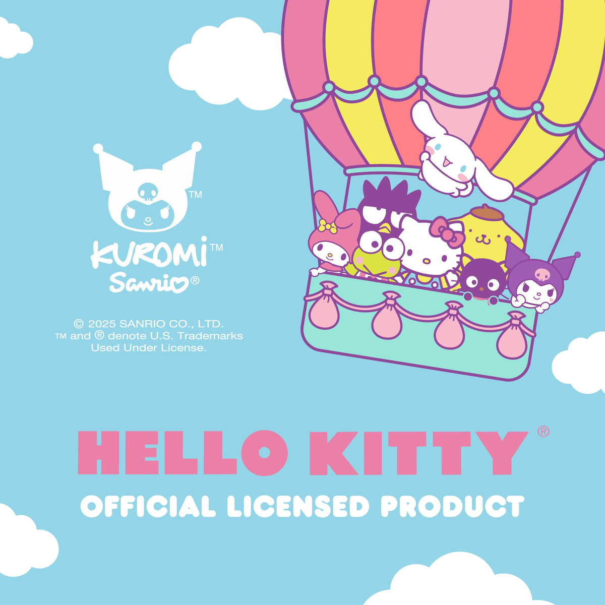 Sanrio Kuromi Car Trunk Organizer and Storage Bin - Collapsible Simple Compartment Convenient Heavy Duty, Fold Up for Easy Storage Box, Automotive Seat Cargo for Groceries Tools - 12.5L x 12.5W x 9H