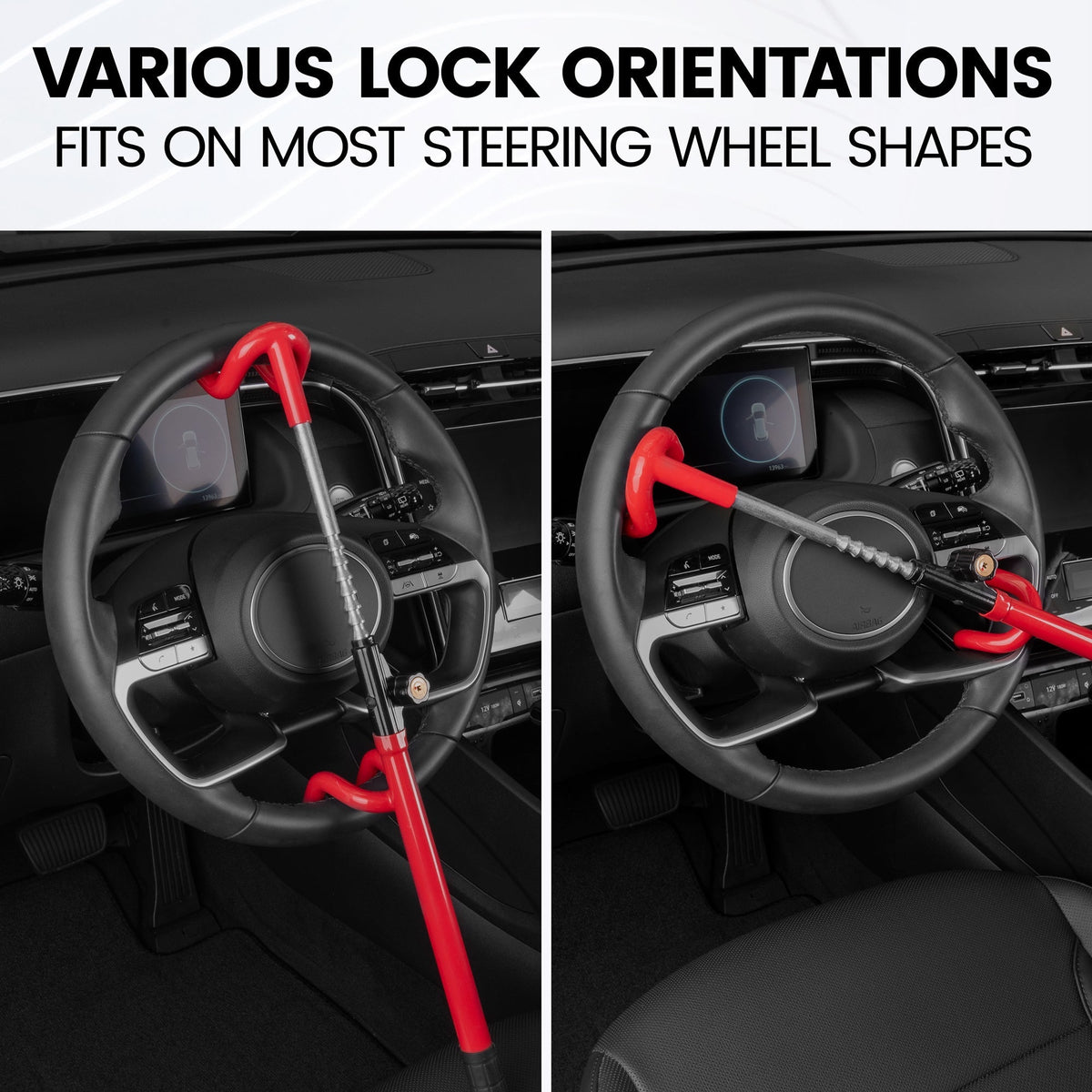 BDK Heavy-Duty Anti-Theft Security Steering Wheel Lock