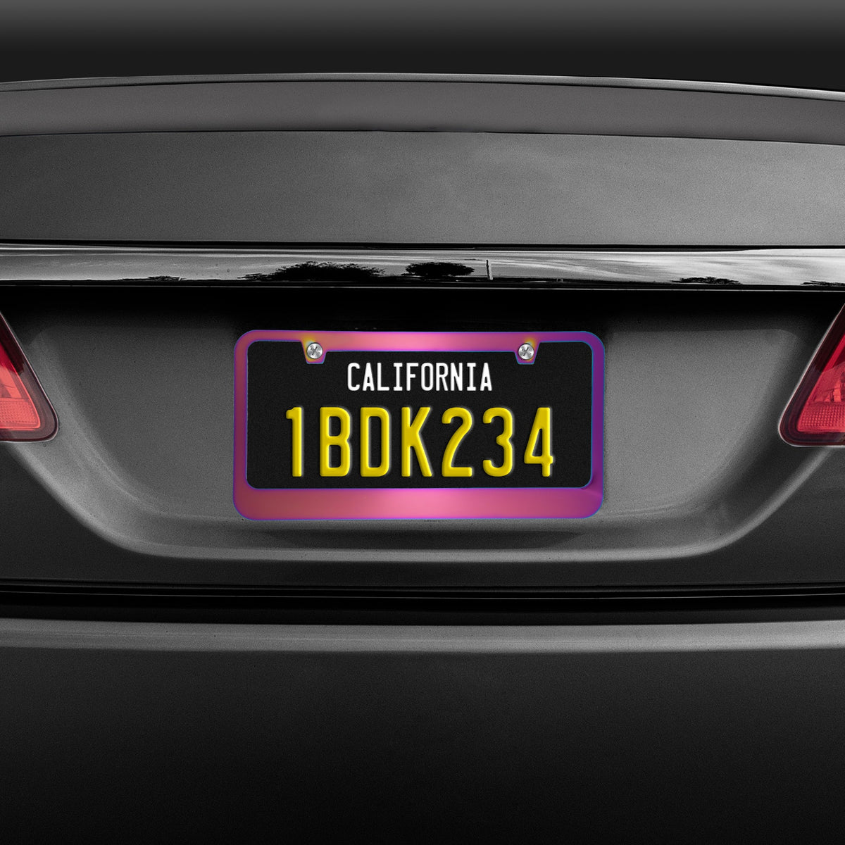 BDK Heavy Duty Rust-Proof Stainless-Steel Metal Plated License Plate Frame Universal Size for Car Truck SUV