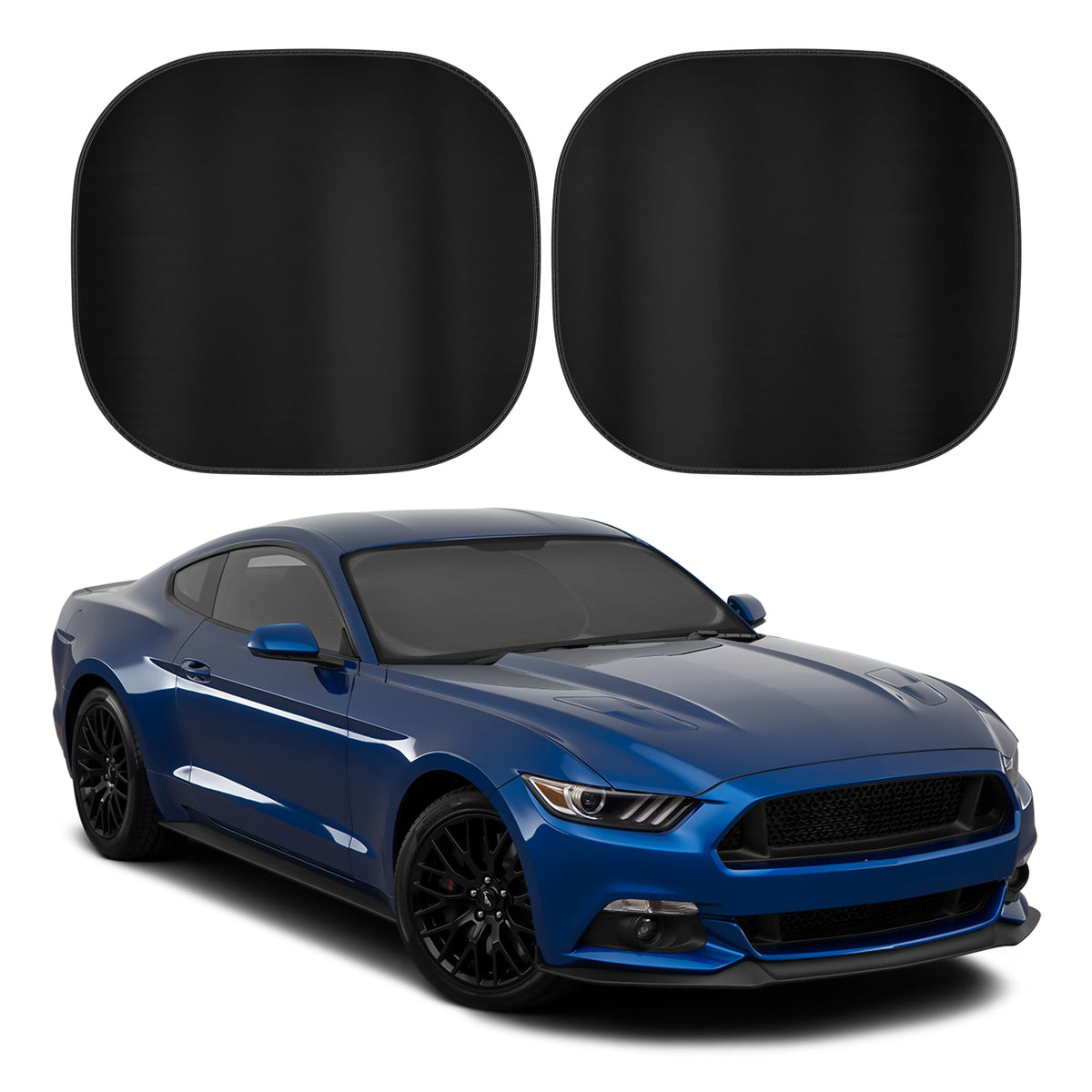 Carbella 2-Piece Metallic Front Windshield Sunshade (31.75" x 28.75")