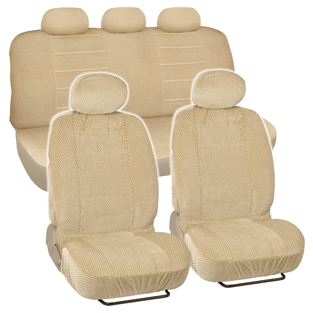 BDK CozySeats Fine Scottsdale Fabric Front Seat Covers and Rear Seat Covers