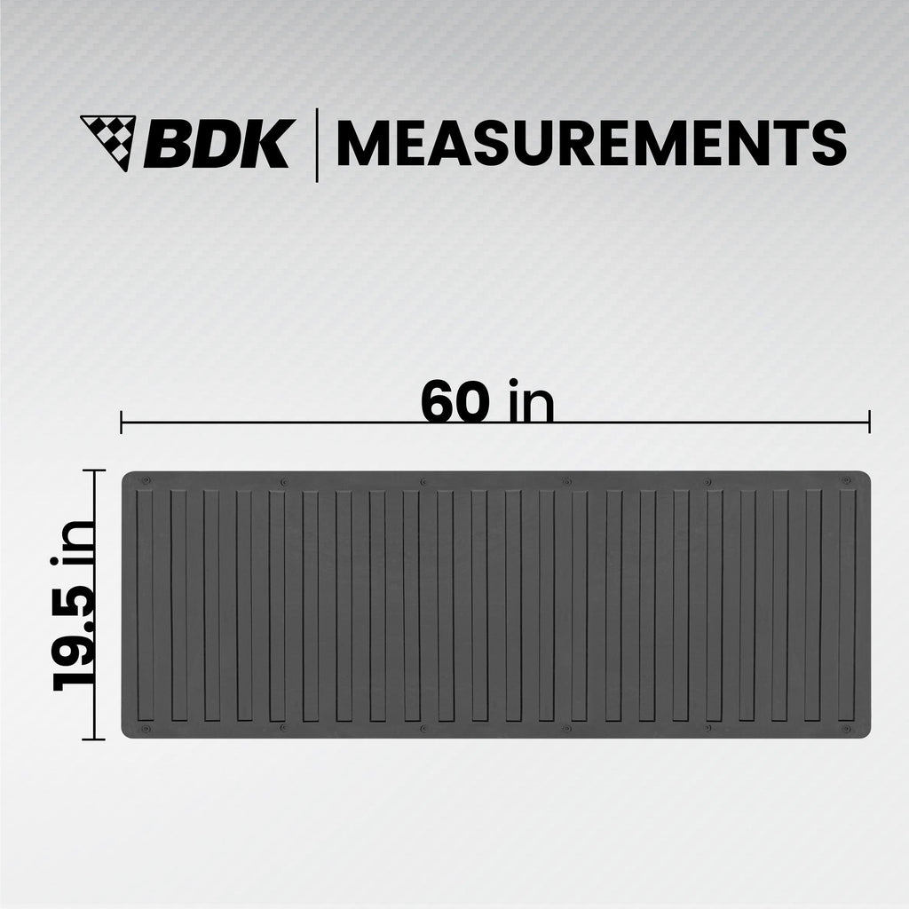 BDK Extra Thick Truck Utility Cargo Bed Mat - Heavy Duty, All Weather, Trim to Fit (60" x 19.5" x 0.25")