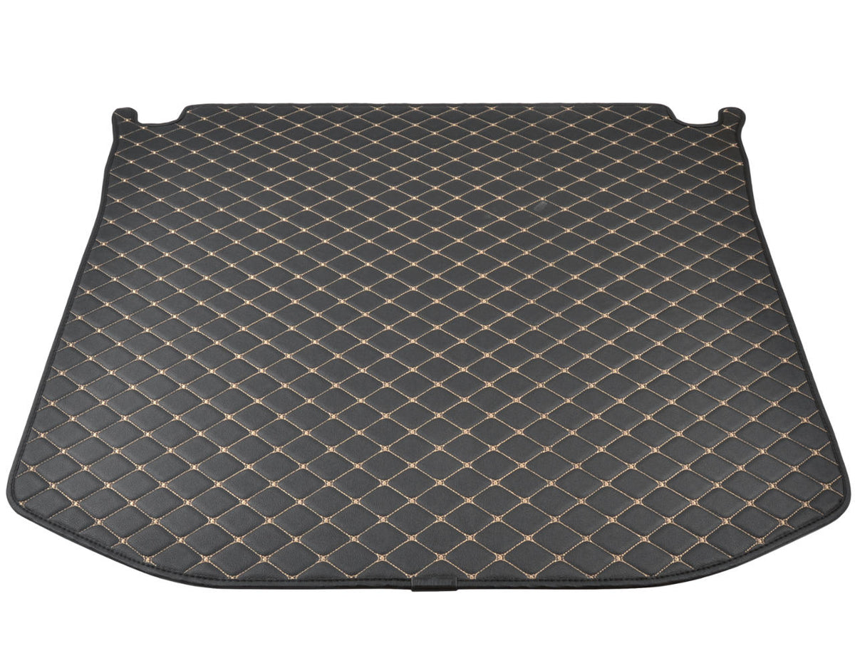 BDK Custom Fit Diamond Stitch Leatherette Trunk/Cargo Liner Mat for Jeep Grand Cherokee (2014 - 2016)