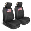 MotorBox American Flag Seat Covers for Trucks, Cars, & SUV - Napa Leather US Car Seat Covers American Flag Truck Accessories - Car Seat Cover Patriotic American Flag Car Accessories Car Seat Protector