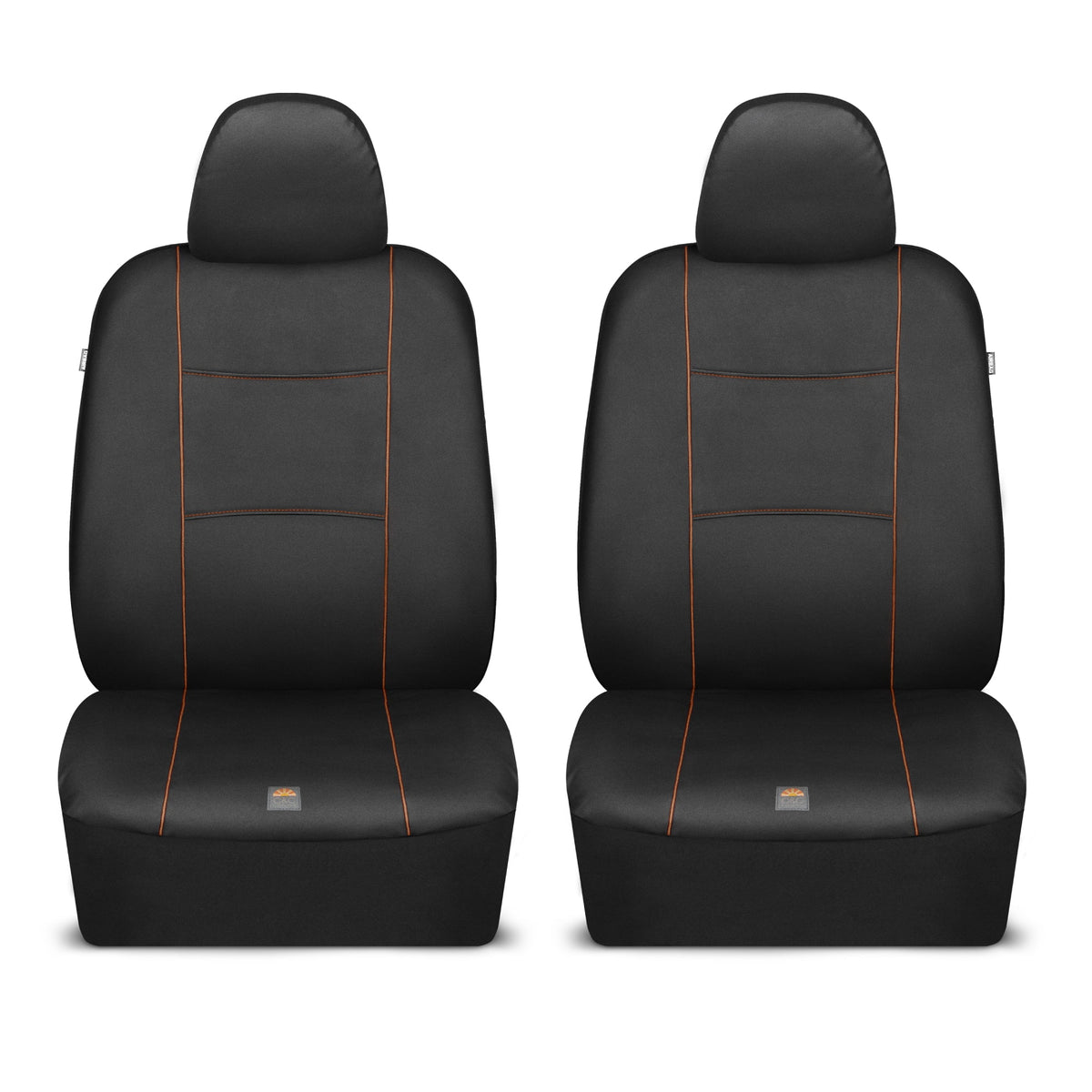 C&C Napa Leatherette 2 Front Seat Covers - Faux Leather Car Seat Protectors for Cars & Trucks - UV-Resistant, Easy to Clean, Universal Fit - Stylish Coastal Design for Summer Car Interior Upgrade